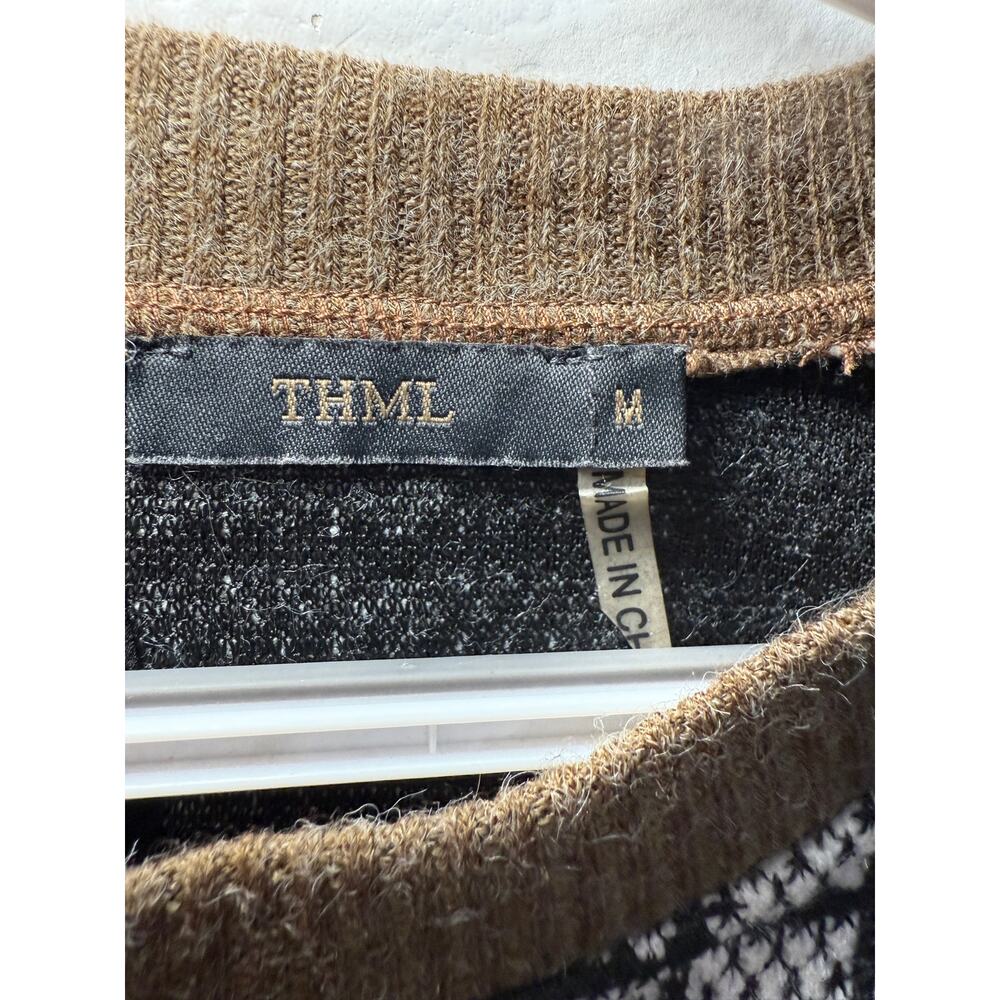 Thml Asymmetrical Color Block Jaycaurd Tweed Frin… - image 2